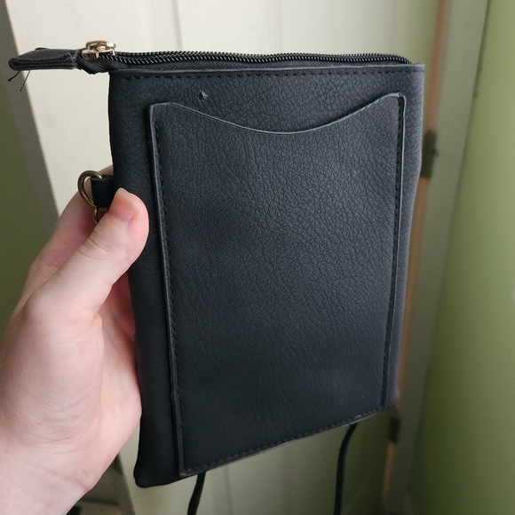 NWT Moda West black crossbody purse - Picture 3 of 6